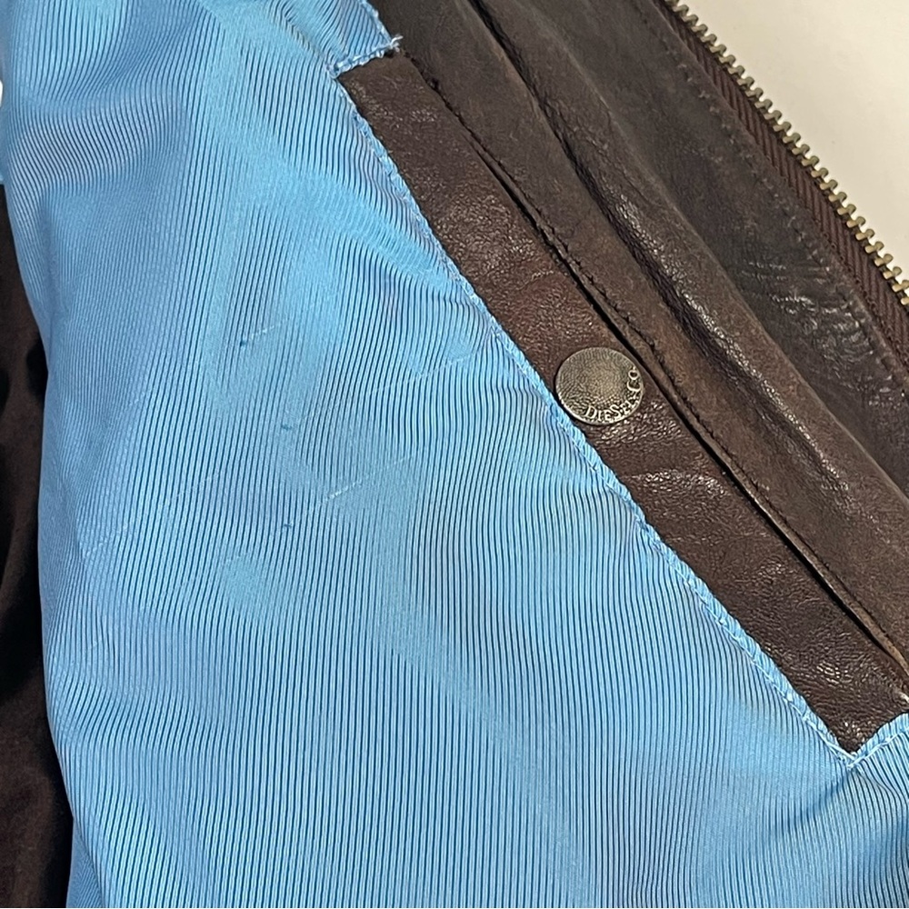 Diesel Vintage Multi-zip Sheep Leather Riders Jacket - Picture 9 of 12